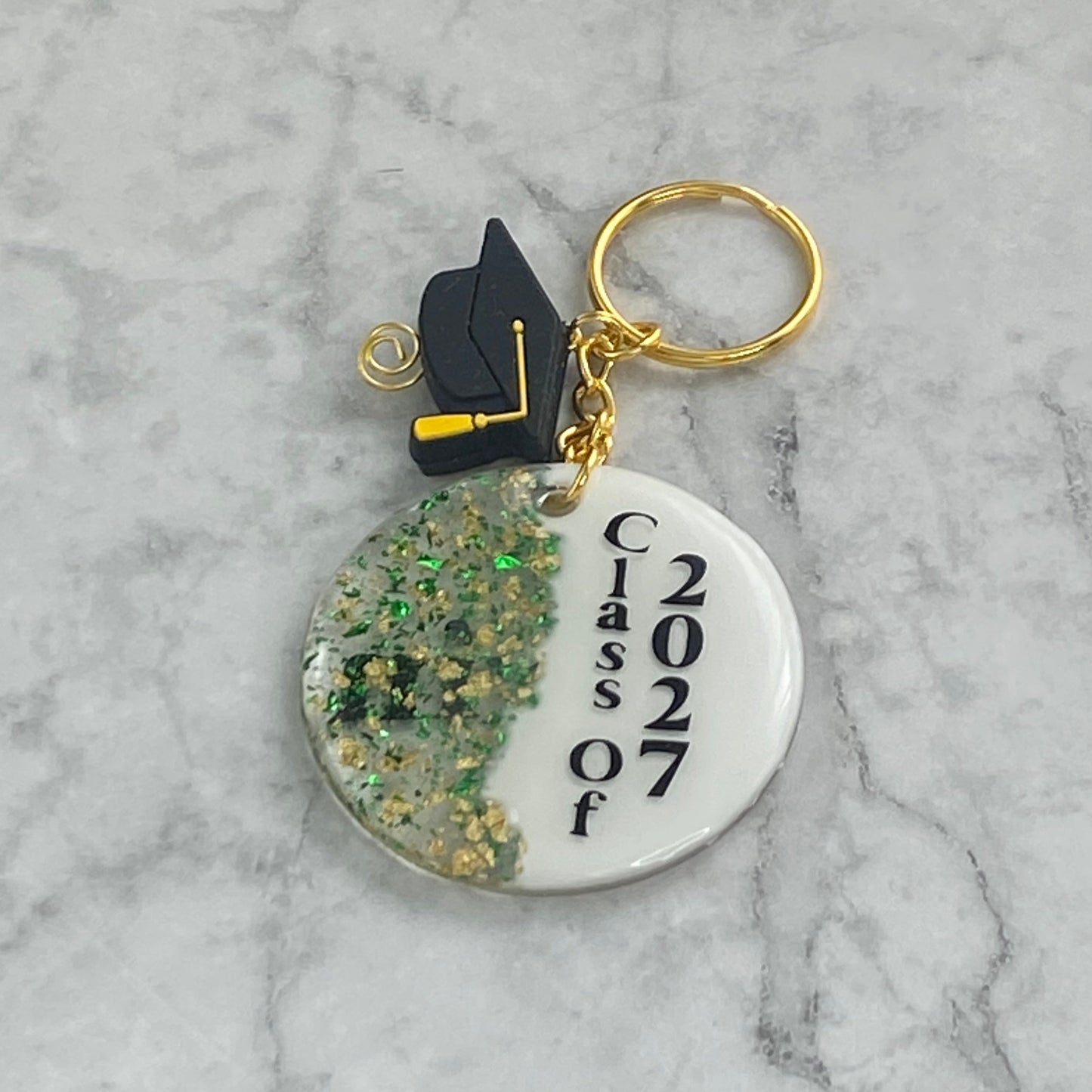 Back of Class of.. Custom Resin Keychain