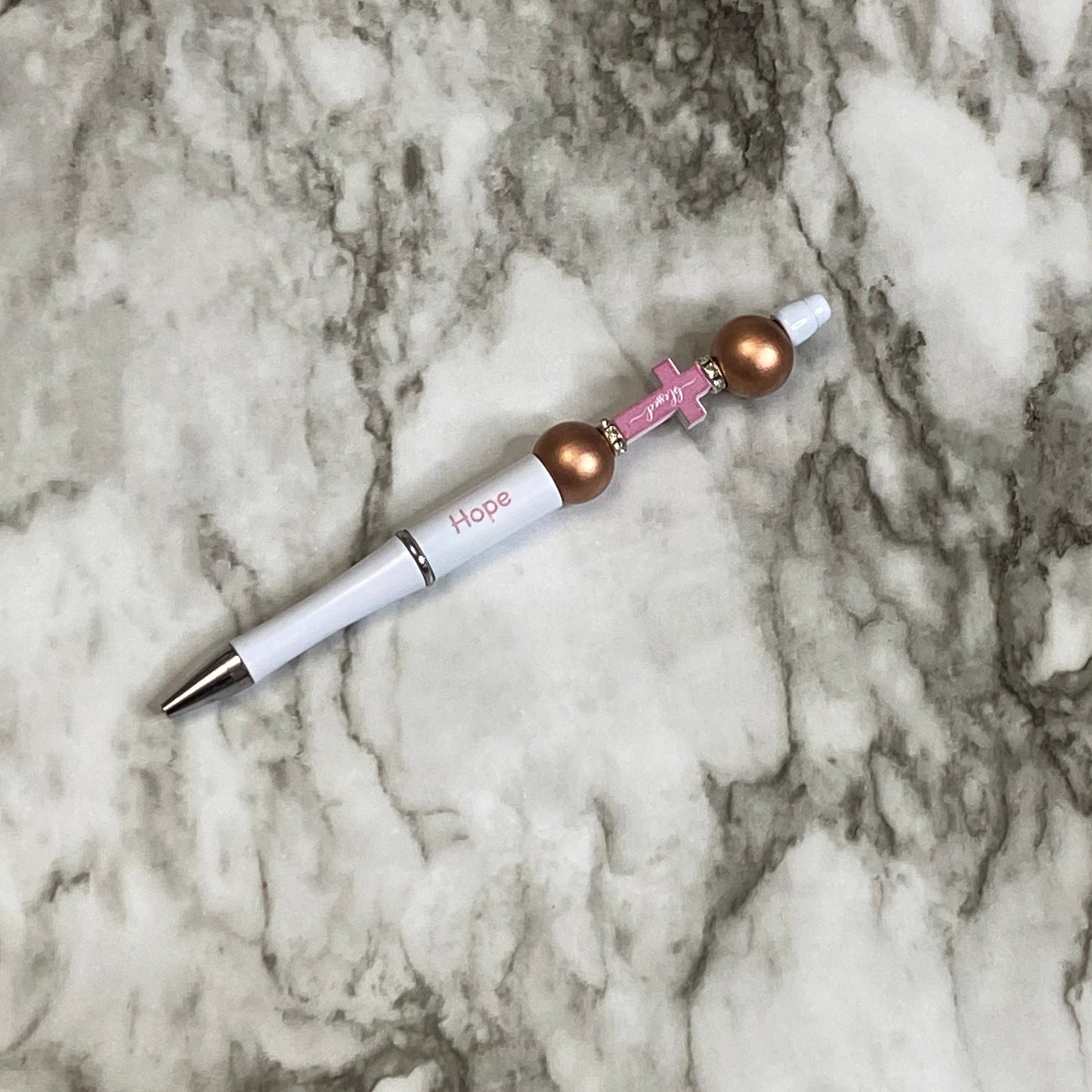 White Hope Faithful Beaded Pen