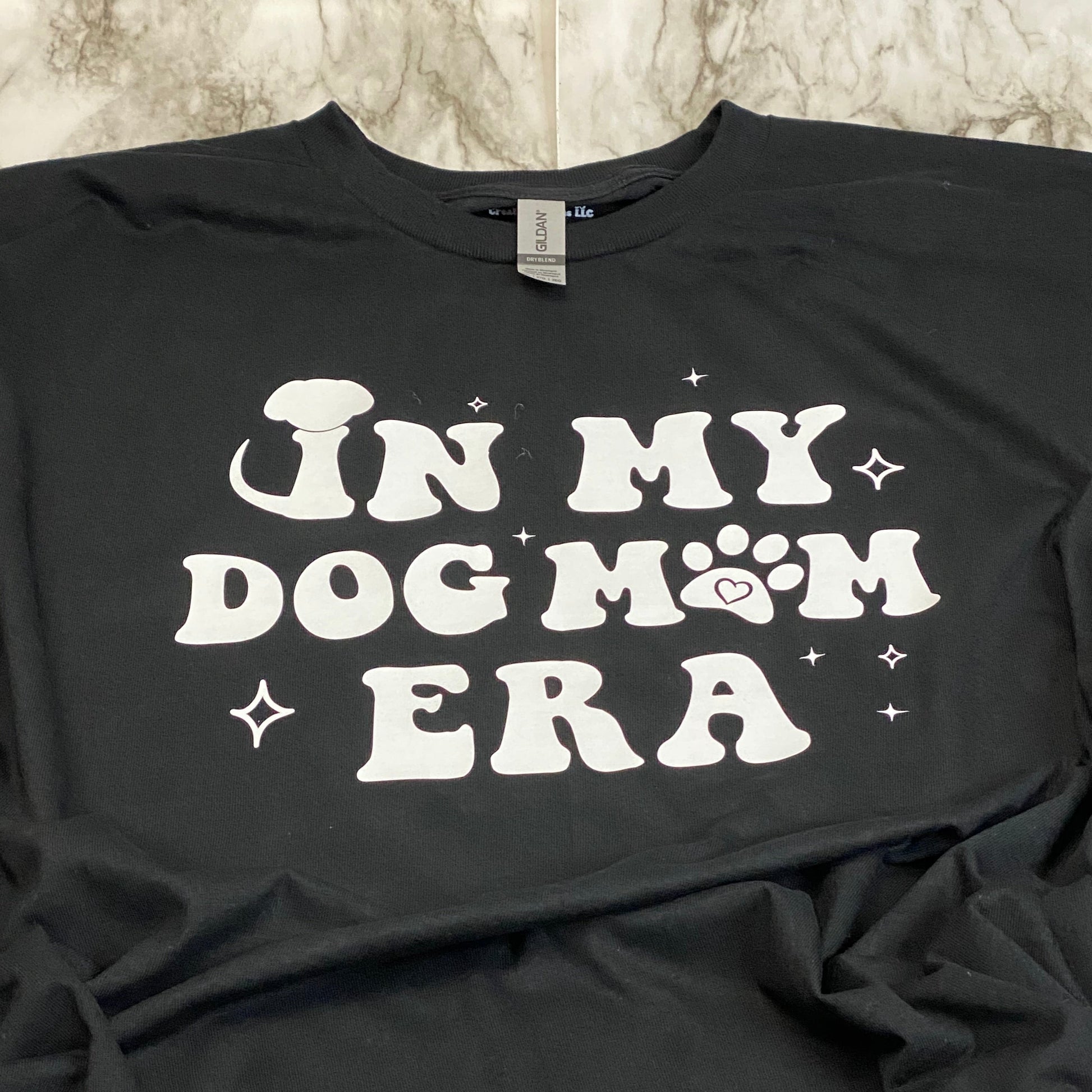 Close Up of In My Dog Mom Era T-Shirt